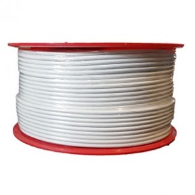 Câble coaxial pour intérieur 17 VATC - Classe A - Full HD 4K - PVC - blanc - Bobine plastique 100m