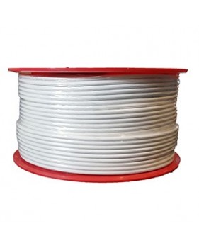 Câble coaxial pour intérieur 17 VATC - Classe A - Full HD 4K - PVC - blanc - Bobine plastique 100m
