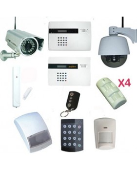 Pack alarme sans fil 1centrale + ...