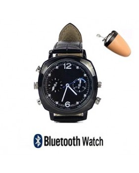 kit espion sans fil Montre Bluetooth inductive + écouteur espion