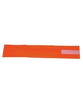Brassard orange fluo avec velcro aucune  inscription
