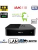 Décodeur MAG 410 Android IPTV/OTT - Compatible HEVC H.256 - UltraHD 4K - HDMI -  Bluetooth 4.1 - 3x USB - Wi-Fi intégré