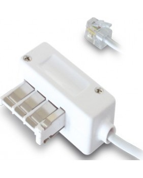 Rallonge téléphonique PTT mâle / RJ11 - 3 métres - METRONIC