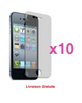 Kit de 10 films antireflet HD de Screen Protector pour iPhone 4/4s