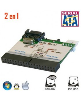 Adaptateur  IDE vers SATA ou SATA vers IDE