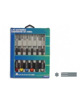 Jeu de 6 tournevis de précision avec empreinte Torx