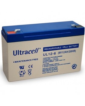 Batteries rechargeable accumulateur solaire - 6V 12Ah - plomb AGM etanche - (151x50x100mm)