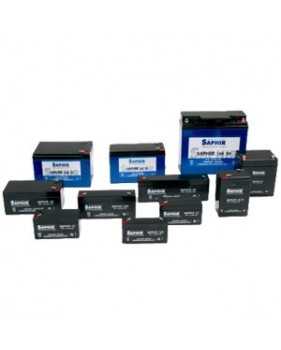 Batteries rechargeables STECO SAPHIR 440 - 12V  44Ah - Plomb AGM - (196x165x171mm)