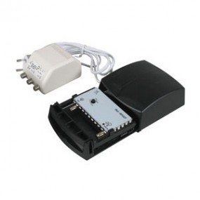 Kit préamplificateur UHF extérieur + Alimentation 30 - 35 dB - 1 entrée 2 sorties - Optex