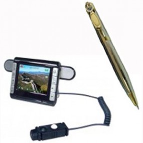 Stylo avce caméra cachée couleur + Mini enregistreur DVR portable avec écran 2.5" - Mémoire interne 128 Mo