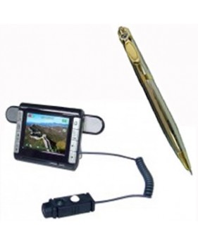 Stylo avce caméra cachée couleur + Mini enregistreur DVR portable avec écran 2.5" - Mémoire interne 128 Mo