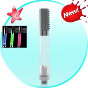 Pommeau de douche à LED 3 couleurs changeantes