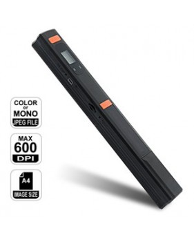 Scanner de poche sans fil - résolution jusqu’à 600 DPI avec Slot carte MicroSD