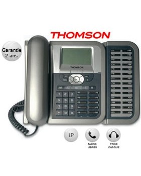 Téléphone IP - 2 lignes - Thomson + Module d’extension