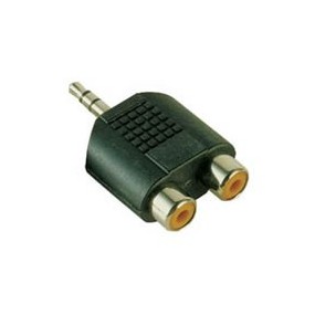 Adaptateur Jack mâle 3.5 vers 2 x RCA Femelle