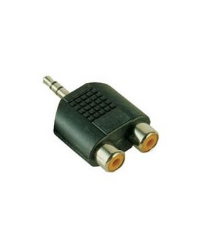 Adaptateur Jack mâle 3.5 vers 2 x RCA Femelle