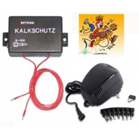 Anti calcaire électronique 12V anti tartre magnétique + Adaptateur électrique 220vca