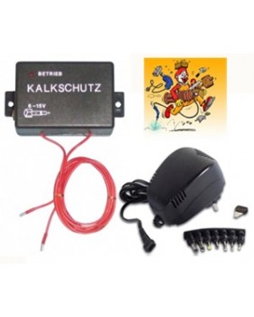 Anti calcaire électronique 12V anti tartre magnétique + Adaptateur électrique 220vca