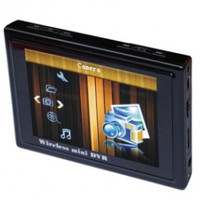 Mini enregistreur DVR portable sans fil 2.4GHz - écran TFT LCD 3,5" - 4 canaux  - Mémoire intégrée 2Go - USB