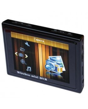 Mini enregistreur DVR portable sans fil 2.4GHz - écran TFT LCD 3,5" - 4 canaux  - Mémoire intégrée 2Go - USB