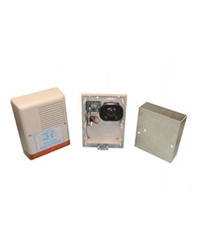 Sirène électronique extérieure 12V 120dB - avec flash - autoalimentée - autoprotégée - Anti sabotage