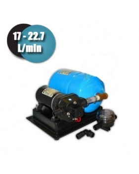 Groupe pompe surpresseur Flojet avec réservoir 12 Volts 17 à 22,7 L/min 2,8 bars
