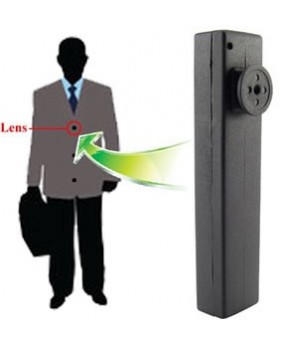 Boutton de chemise avec caméra cachée couleur et DVR - Carte micro SD jusqu’à 16Go