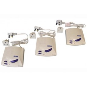 Interphone secteur sans fil - 3 Canaux - volume réglable - Lot de 3