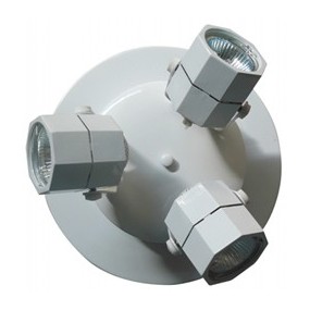 Kit éclairage basse tension 3 Spots avec transfo intègre  + 3 Lampes Dichroïque