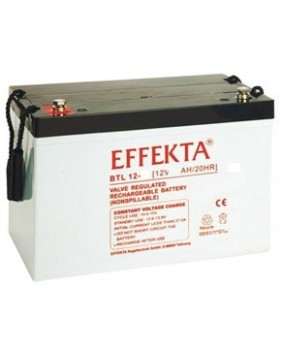 Batterie solaire AGM 12 Volts 100 Ah sans entretien EFFEKTA