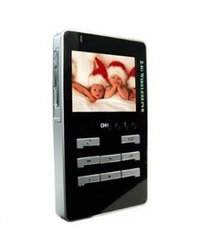 Mini enregistreur DVR portable sans fil 2.4GHz - écran TFT LCD 2,5" - 4 canaux - Mémoire intégrée 64Mo - USB