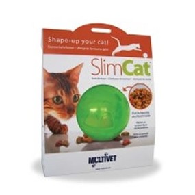 Jouet Interactif - Balle à croquettes pour chat - SLIMCAT Bleu