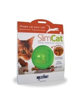 Jouet Interactif - Balle à croquettes pour chat - SLIMCAT Bleu
