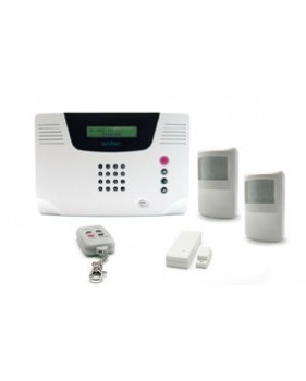 Pack alarme sans fil multizones + 2 détecteurs infrarouges + 1 détecteur douverture + 1 télécommande - Avidsen