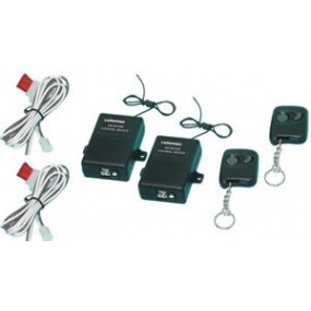 Pack domotique 2 télécommandes radio + 2 récepteurs radio + 2 piles électriques 12v