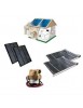 KIT 12 Volts complet capteur a  tubes sous vide avec circulateur et 2 panneaux solaire 10 Watts