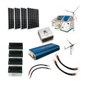 Kit hybride complet Solaire et éolien - 2500 à 5000Wh 24V - haute puissance