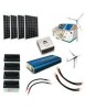 Kit hybride complet Solaire et éolien - 2500 à 5000Wh 24V