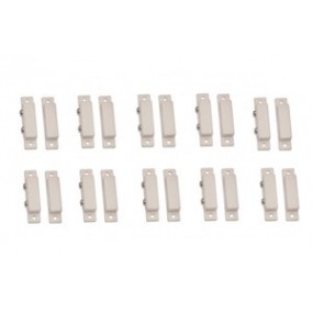 Lot de 10 detecteurs d’ouvertures magnetiques contact nf saillie adhesif blanc