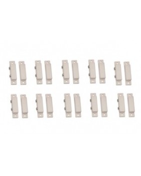 Lot de 10 detecteurs d’ouvertures magnetiques contact nf saillie adhesif blanc