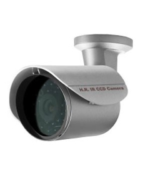 Caméra couleur J/N extérieur CDD 1/3" - 500 LTV - Angle de vue 92,6° - avec vision nocturne de 15m