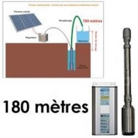 Kit solaire complet pompage 180 mètres 48-72