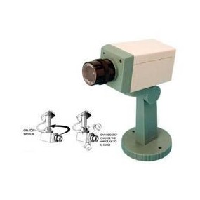 Caméra factice rotative avec LED