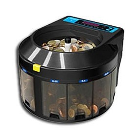 Compteuse trieuse valorisatrice de pièces Euro - 410 pièces/minute - motorisée