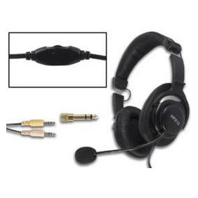 Casque stéréo numérique avec microphone compatible téléphone PABX / PC