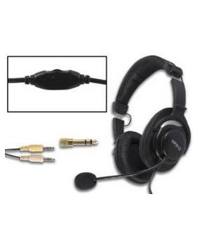 Casque stéréo numérique avec microphone compatible téléphone PABX / PC
