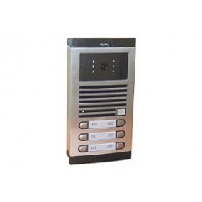 Platine de rue video couleur collective  a code 6BP pour immeuble