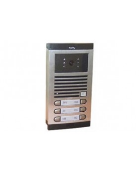 Platine de rue video couleur collective  a code 6BP pour immeuble