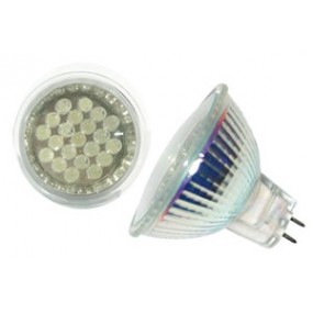 Lampe Spot - éclairage blanc - 21 LEDs - 12 Volts