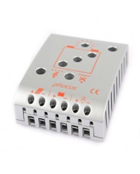 Régulateur de charge crepusculaire automatique 5 Ampères 12-24 Volts